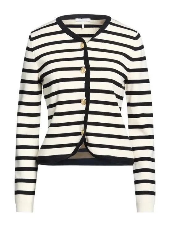 rag & bone Sweaters - Rag & Bone Striped Button-Front Cardigan in Black & Cream